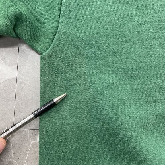 90s Vintage Cougar Sweatshirt Mens Medium Animal Nature Big Cats Wildlife Green - Picture 5 of 9